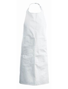 Číšnická zástěra s laclem a kapsou Kariban 100% bavlna - barva bílá, velikost UX