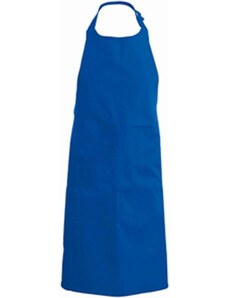 Číšnická zástěra s laclem a kapsou Kariban 100% bavlna - barva modrá, velikost UX