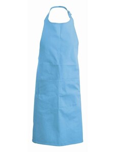Číšnická zástěra s laclem a kapsou Kariban 100% bavlna - barva světle modrá, velikost UX