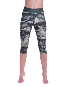 Běžecké/fitness legíny COLLM - ARMY GREEN 3/4 délka