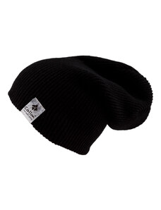 COLLM Pletená lehká čepice v černé barvě