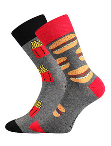 Lonka | Barevné ponožky Doble D fastfood