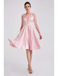CELEBRE Krátké růžové společenské šaty č. 190001