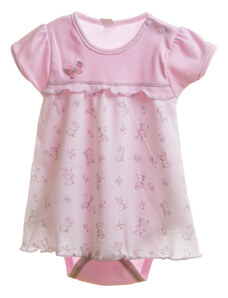 Body šaty kojenecké MKcool KB0005 růžové 86