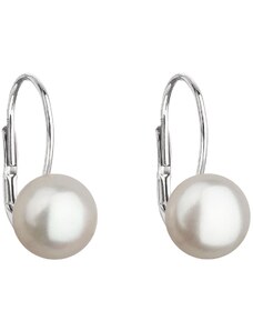 Pavona Evolution Group stříbrné náušnice s říční perlou 21044.1 bílá