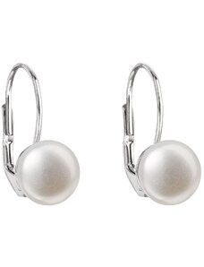 Pavona Evolution Group stříbrné náušnice s říční perlou 21009.1 bílá