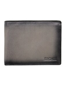 SEGALI Pánská kožená peněženka 93883030 šedá