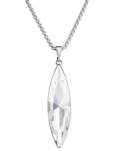 SkloBižuterie-F Náhrdelník Naveta s kameny Swarovski Crystal