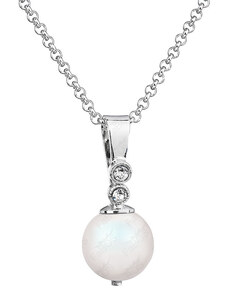 SkloBižuterie-F Náhrdelník Bílá perla Swarovski Pearlescent White