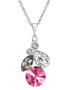 HGM Náhrdelník Hruška s Rivoli Rose SWAROVSKI