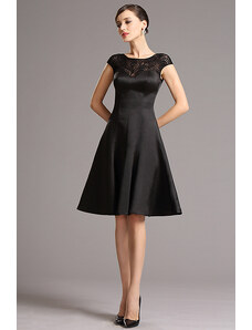 CELEBRE Krátké černé společenské šaty č. 190015