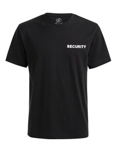 Brandit Tričko SECURITY s nápisem černá | bílá