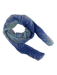 Pavioko Modrý šátek s barevným žíháním