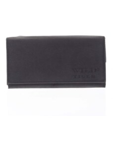 WILD collection Dámská kožená peněženka černá - WILD Nataniela černá