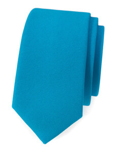 Avantgard Tyrkysová matná slim kravata