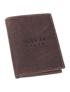 Pánská kožená peněženka Wild Tiger AM-28-123 tmavě hnědá
