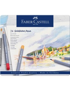 Akvarelové pastelky Faber-Castell Goldfaber Aqua 24 barev