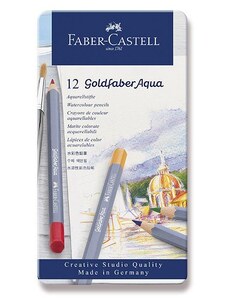 Akvarelové pastelky Faber-Castell Goldfaber Aqua 12 barev