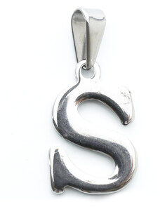 BM Jewellery Přívěsek písmeno S z chirurgické oceli S745015