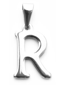 BM Jewellery Přívěsek písmeno R z chirurgické oceli S746015