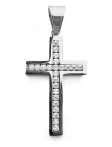 BM Jewellery Dámský přívěsek křížek z chirurgické oceli S743080