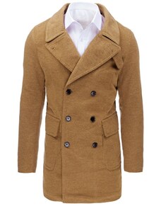 Pánský kabát zimní kamelový Dstreet CX0362