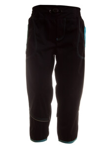 Softshellové kalhoty s fleecem MKcool K00007 černé/tyrkysové 80