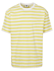 Urban Classics Pánské tričko s krátkým rukávem URBAN CLASSICS (TB2879) Žlutá / Bílá S