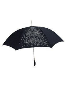 Dámský holový deštník černý ASLANIS s kovovými kamínky