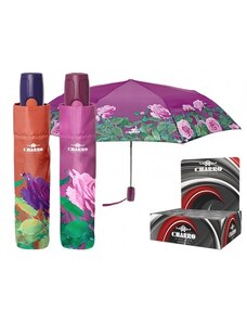 Perletti Skládací deštník jednobarevný s růžemi