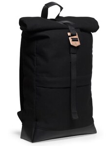 BeWooden Praktický černý batoh s dřevěným detailem Nox Rollup