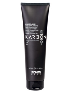 Echosline Karbon 9 - maska na vlasy s aktivním uhlím 300 ml