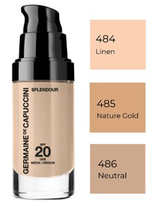 Germaine de Capuccini Splendour Make-Up SPF20 – rozjasňující make-up pro normální a suchou pleť 30 ml 484 Linen