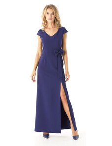 Elegantní dlouhé šaty modré