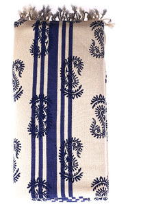 Pareo/ručník z bavlny Kbas se vzorem KB342819