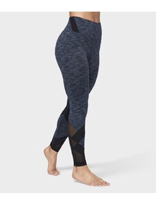 Dlouhé legíny Manduka Movement Mesh Legging Indigo Jacquard