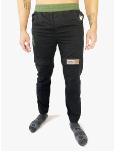 Rocawear Rocawear Soldier pohodlné černé bavlněné kalhoty na gumu - XL / Černá / Rocawear