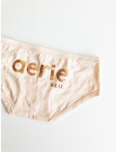 Aerie Aerie Real Rosegold pohodlné bavlněné kalhotky Boyshort - S / Rosegold / Aerie