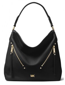 Kabelka Michael Kors Evie large pebbled leather shoulder bag černá