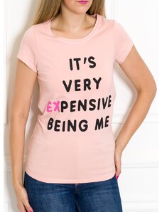 Due Linee Dámské tričko expensive růžové
