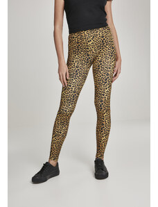 Urban Classics Dámské vzorové legíny URBAN CLASSICS (TB2675) Leopardí vzor XS