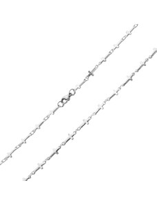 BM Jewellery Řetízek s křížky 45 cm z chirurgické oceli S810100