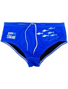 Pánské plavky BornToSwim Sharks Brief Blue S