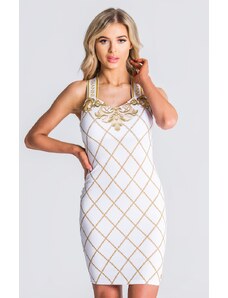 Gianni Kavanagh White Dress With Wide Elastic Straps