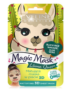 Eveline cosmetics Magic Mask Queen Lama matující pleťová maska 1 ks