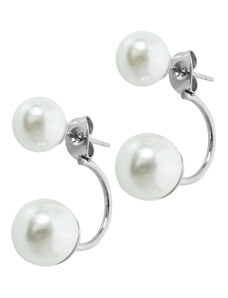 BM Jewellery Náušnice keramické perly bílé S830035