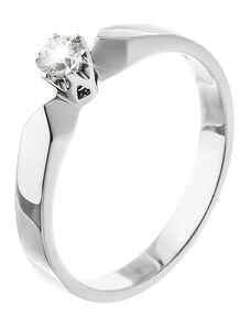 Zlatý prsten s diamantem ZPTO137B-58-1000
