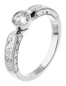 Zlatý prsten s diamantem ZPTO119B-48-1000
