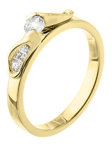 Zlatý prsten s diamanty ZPTO176Z-51-1000