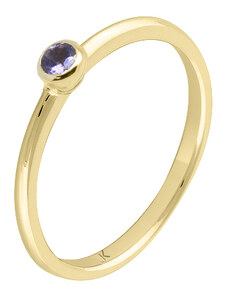 Zlatý prsten s tanzanitem ZPDI033Z-48-0600